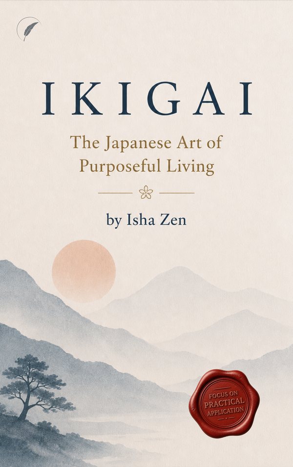 Cover of IKIGAI (the japanese art of purposeful living) by Isha Zen